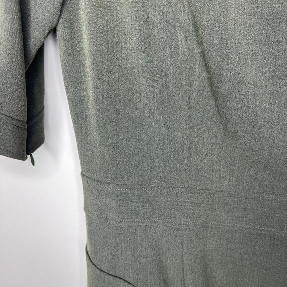 Marc New York Andrew Marc Olive Green Career Shift Dress Office Workwear Size 6 - Picture 3 of 12